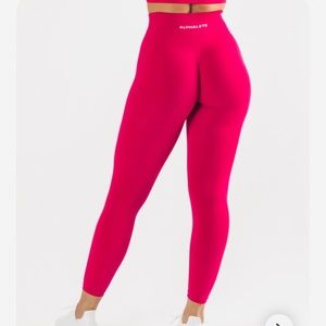 alphalete amplify pink leggings